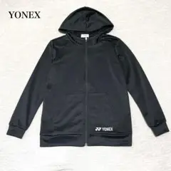 ヨネックス　ジップアップパーカー(M)ストレッチ　ロゴプリント　バトミントン