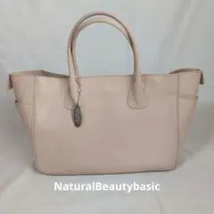 NaturalBeautybasicピンク トートバッグ