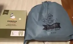 新品未使用ドナルドダックサンダル&ドーナツ枕セット
