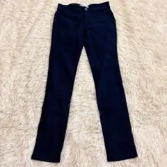 m973 美品✨ストレッチスキニーパンツ 綺麗めカジュアル オフィス ネイビー