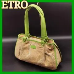ETRO エトロ ハンドバッグ グリーン