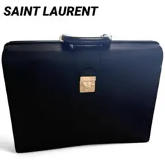 美品‼️イヴサンローラン ビジネスバッグ 本革 ロゴゴールド金具 2025年最新】Yves Saint Laurent 素材：本革 ビジネスバッグの