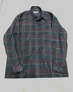 pierre cardin ウォッシャブルウールシャツ　L ウール100%