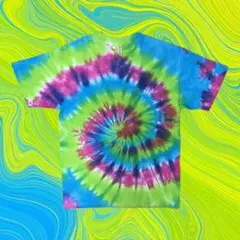 アメリカ古着 タイダイ Ｔシャツ マルチカラー 1116
