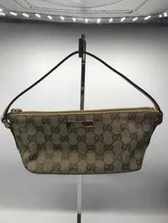 美品 GUCCI ポーチ ミニショルダーバッグ ベージュ キャンバス GG