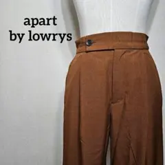 apart by lowrys ワイドレッグ パンツ ブラウン