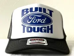 Ford Built tough トラッカーキャップ　白黒×ブルー　アメカジ