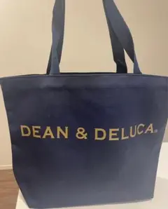 新品★DEAN&DELUCA ディーンアンドデルーカトートバッグネイビーLサイズ