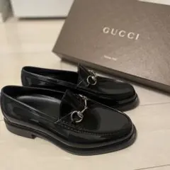 GUCCI レインシューズローファー ネイビー 27センチ メンズ
