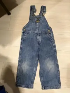 OSH KOSH デニムオーバーオール ストライプ ヴィンテージ