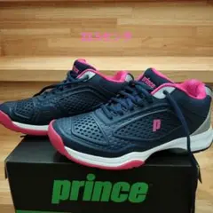 程度良　prince テニスシューズ DPSWH4L WIDE 23.5cm