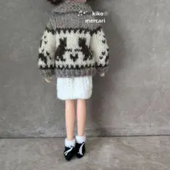 doll服’25　no123　22センチドール　セーター　アウトフィット　服