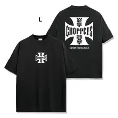 ウエストコーストチョッパーズ ハーレー バイカー 半袖 Tシャツ ブラック L