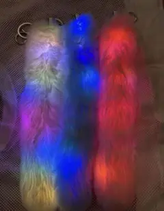 もふもふ⭐︎光るしっぽチャーム⭐︎3本