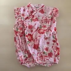 花柄甚平 80サイズ 綿100%