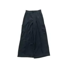 ワイドパンツ　コーディロイ　黒