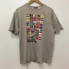 アジア大会2006ドーハ記念Tシャツ ベージュ bossini Lサイズ
