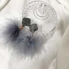 ふわふわイヤリング