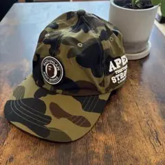 A Bathing Ape エイプ 迷彩キャップ 美品