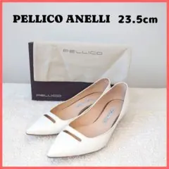 PELLICO ペリーコ アネッリ レザー ポインテッドトゥ 23.5 ホワイト