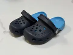 クロックス 14cm c6 ネイビー　ブルー　ツートーン