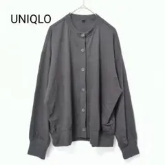【UNIQLO／ユニクロ】M カーディガン 長袖 黒 冷房対策