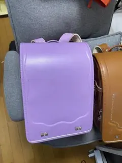 パープル ランドセル ハート柄