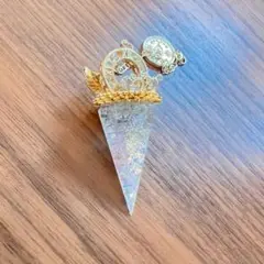 ペンデュラム 手作り 樹脂ダウジング振り子 水晶 占い