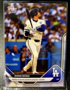 大谷翔平 ToppsNow2025 40本塁打 最速達成 ドジャース#537