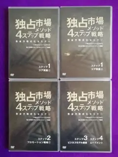 独占市場メソッド4ステップ戦略 完全方程式化セミナー DVD 全4巻セット 4本