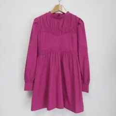 AMERI　CURVED GATHER PUFF SLEEVE TUNIC