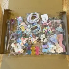 可愛いもの詰め合わせ　雑貨セット　デコパーツ　シール　ボールペン　キラキラ
