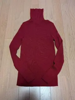 UNIQLO タートルネックセーター ダークレッド