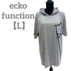 匿名配送✨ecko function 【L】美品★半袖パーカー チュニック