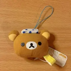 リラックマ 温泉ミニマスコット ストラップ付き 新品タグ付き