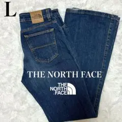 【THE NORTH FACE】希少 人気フレアデニム ハイウエスト ブルー L