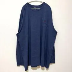ポロラルフローレン 刺繍ロゴ ロンT ネイビー　カットソー　4XL 大きめ