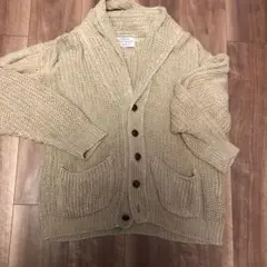 James Charlotte ベージュ ニットカーディガン麻100サイズ34