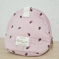新品 未使用 Petit main 保冷マルチポーチ 保冷バッグ いちご
