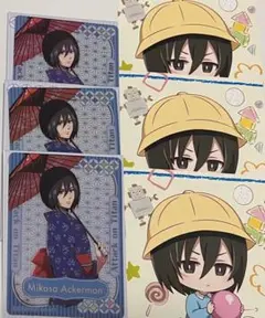 進撃の巨人　ミカサ　ブロマイド　6枚セット