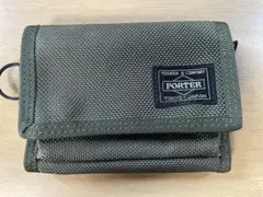 極美品）PORTER 山崎まさよし　20周年　三つ折り財布 オリーブグリーン