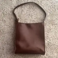 【美品】マザーハウス 牛革 ブライト ワンショルダー 茶