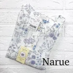 【新品】ナルエー 楊柳 フラワーペプラムパジャマ 半袖［M〜L］ホワイト 花