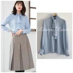 ANAYI バックサテンボウタイブラウス 38