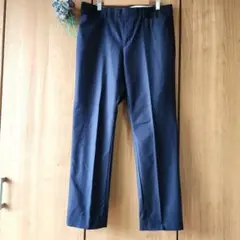 【23区 オンワード樫山】ネイビー フォーマル パンツ センタープレス 44