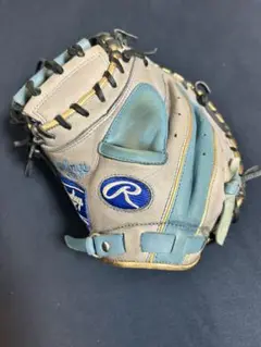 ローリングス 左投 軟式キャッチャーミット グレー/ブルー 価格交渉OK