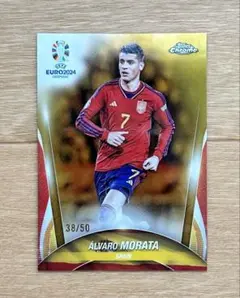 Topps Chrome UEFA EURO アルバロ・モラタ カード /50