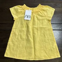 [最終値下げ☀︎新品]ZARA イエローワンピース18-24ヶ月
