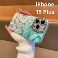 iPhone 15 Plus ケース 羽柄 保護ケース