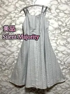 267【美品】Silent Majority ストライプ キャミワンピース